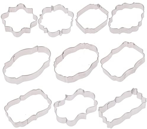 Zerodeko 10 Piezas Cortadores de Galletas Inoxidable para Diy para Galletas de Pascua y Comunión Herramientas de Hornear y Manualidades