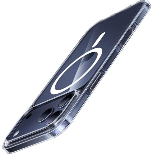 TORRAS Ultra Dünn für iPhone 17 Pro Max Hülle für MagSafe [Nr. 1 Magnetkraft] Handyhülle iPhone 17 Pro Max Case Stoßfest Kratzfest Samtiger Griff Slim Hülle Transparent