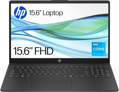 HP 15.6 Laptop | Intel Core i3-N305 Processor | 8 GB RAM | 256 GB SSD | Intel UHD Graphics | FHD Display | Windows 11 Home | Jet Black | 15-fd0058na
