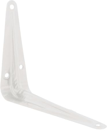 Merriway BH05464 (12 Pcs) London Style Shelf Brackets 125 x 100mm (5 x 4 Inch) White - Pack of 12 Pieces