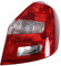 BESTPRICE 1x Heckleuchte rechts Blinker weiß ohne Lampenträger Kompatibel mit SKODA FABIA 2 (542), FABIA 2 Kombi (545)