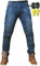 CBBI-WCCI Uomo Moto Biker Jeans Rinforzato Protezione Pantaloni Linning Includono Armature Motorcycle Pants (M = 30W / 31L, Blu)