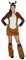 Mottoland Damen Kostüm Tier REH Kleid Rehkitz braun Haarreif Fasching Karneval (42/44)
