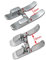 CKPSMS Marque -1SET # 93-036931-91+93-036933-91 Pied-de-biche à Bout Ouvert 6 MM et 9 MM avec IDT Compatible avec Machines à Coudre Pfaff (6 mm et 9 mm Pied à Bout Ouvert en métal à Point Satin)