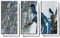 Unified Distribution Avatar - Dreiteiler (120x80 cm) Kunstdruck auf Leinwand • erstklassige Druckqualität • Dekoration • Wandbild