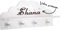 KDO MAGIC Porte Manteau Enfant Blanc personnalisé - Prénom ou Message gravé - Décoration Murale Chambre Enfant