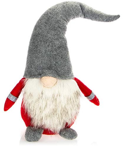 com-four® Premium Weihnachts-Wichtel in XXL - Handmade Weihnachtsdeko - winterliche Figur als Dekoaufsteller - niedlicher Kobold als Raumschmuck - Zwerg mit Zipfelmütze