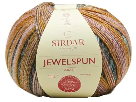 Sirdar Jewelspun Aran, Golden Feldspar (707), 200g,F237-0707