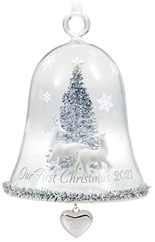 Hallmark Keepsake Weihnachtsornament, Jahr datiert 2021, unsere erste Weihnachtsglocke