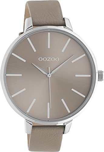 Oozoo Timepieces Damen Uhr - Armbanduhr Damen | Hochwertige Uhr für Frauen - Edle Analog Damenuhr in rund (Taupe)