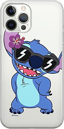ERT GROUP mobile phone case for Apple Iphone 12 PRO MAX original and officially Licensed Disney pattern Stitch 007 optimally adapted to the shape of the mobile phone, partially transparent