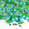 STREUSEL GLÜCK Streusel Dino Park Mix 90g - Tortendeko Dinosaurier weiss grün blau bunte Sprinkles Zuckerstreusel perfekt für Kindergeburtstag Geburtstag Junge Cupcakes Muffins Cakepops