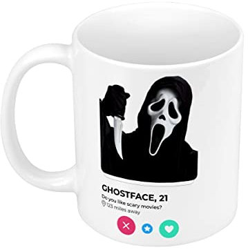 Fabulous Keramische Becher 325ml Ghostface Film Horror Soziales Netzwerk Begegnung Liebe