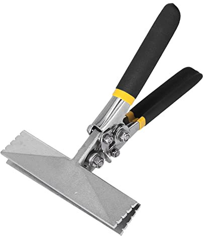 Hapivida Mâchoire à Main en Tôle, Pince à Plier Multifonctionnelle, Pince à Sertir à Plier Et à Aplatir Outil Manuel pour Feuille(150Mm Straight)