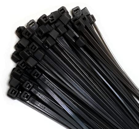 MagiGrip 100 Pack Black Cable Ties / Zip Ties / Nylon Wrap 300mm x 4.8mm