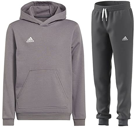 adidas Fußball Entrada 22 Jogginganzug Hoodie Jogginghose Herren grau Gr XXL