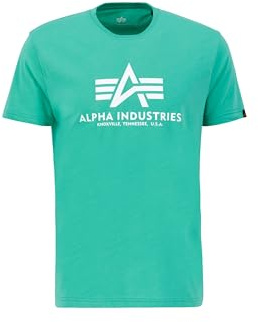 Alpha Industries Herren Basic T-Shirt, Atomic Green, L