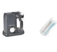 Pack Babycook SOLO Dark Grey + Lot 2 cuillères 1er âge et boîte