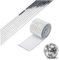 Darryy 1464 Stück Mosaico A Specchio Autoadesivo, Argento Fai da te, Mosaico A Specchio, Per l'artigianato e la Decorazione, Nastro Adesivo Mosaico Specchio, Arredare Bagni e Cucine, 1 vol