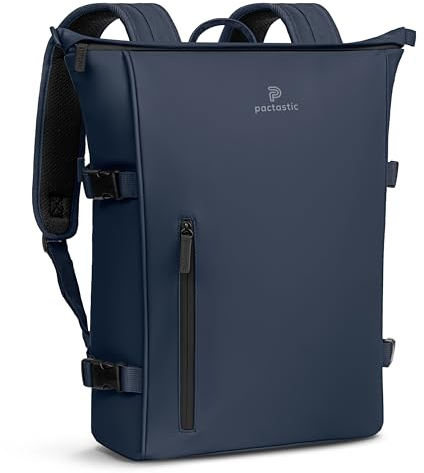 Pactastic 720 g leichter Rucksack mit Laptopfach | gepolsterter Rückenbereich & praktische Schnallen | wasserabweisender Daypack 40 x 16 x 46 cm