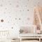 Muralo - Wandtattoo Kinderzimmer Mädchen, Klebe-Punkte Bunt 150 Stück - Wandsticker Wanddeko Babyzimmer, Wandaufkleber Deko Kreise Set, Dots- Br. 60cm x Hö. 30cm