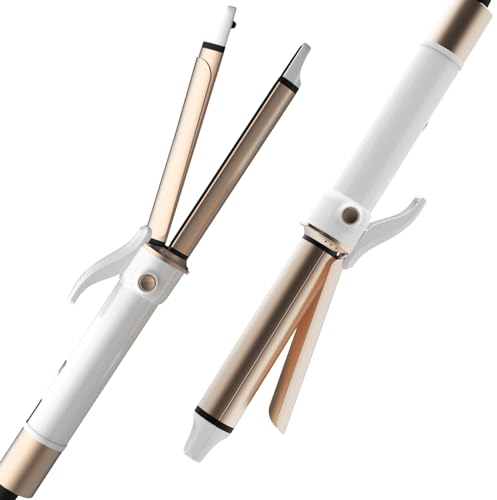 Lescolton Fer à lisser et lisser 2 en 1 Straight & Curl Multistyler Texture métallique avancée et durable Ions négatifs Soin des cheveux 100-230°C Écran numérique