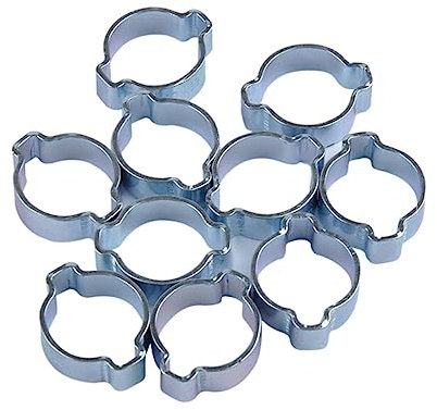 UPKOCH 10 Piezas clips coche manguitos coche manguera aire Abrazadera manguera abrazadera de tubo abrazadera de abrazadera de manguera binaural Abrazadera de la manguera engranaje