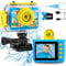 GKTZ Cámara de Fotos Infantil Impermeable, cámara de vídeo de acción submarina Infantil, Regalo de Cumpleaños para Niños y Niñas de 3 4 5 6 7 8 9 10 11 12 Años (Azul)