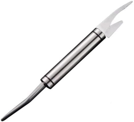 Shrimp Deveining Tool, 2024 New 5 in 1 Multifunctional Shrimp Line Fish Maw Knife with Cleaning Cloth, 304 Stainless Steel Shrimp Peeler, Fish Scale Remover, Kitchen Fish and Shrimp
