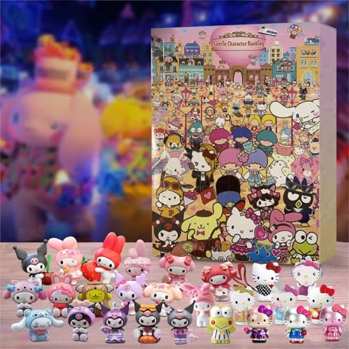 𝒉𝑒𝑙𝑙𝑜 𝒌𝗂𝗍𝗍𝗒𝗌 Adventskalender 2024 3D Puppe Weihnachtskalender 2024 Weihnachts Adventskalender Kinder Spielzeug Adventskalender Mädchen Weihnachts Deko Spielzeug