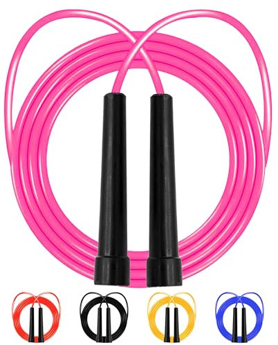 Skipping rope Jump Rope adult for Home Exercise & Body Fitness men, women and kids speed jumping rope with non-slip handle Adjustable skipping rope for Fitness & MMA