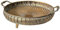 Alfie Francis 32cm (Dia) Vintage Style Metal Decorative Bowl with Handles for Keys Crystals Fruit Dining Coffee Table Centrepiece Dish
