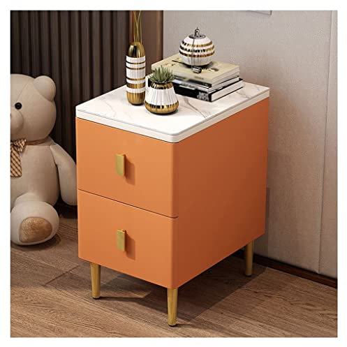 WJhouse-Nachttisch Ultra-Narrow-Bett mit doppelt Schublade breites Mini Leichtes Luxus Hotel kleiner moderner Nachteil des Bundesschranks Home Stream Cabinet Tisch (Farbe: C) Learned extensively