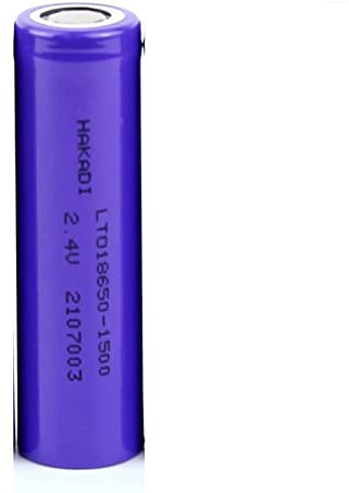 Niedrige Selbstentladung, 2,4 V, 1500 mAh, flache Oberseite, Lithium-Titanat, wiederaufladbar, 20.000 Mal, lange Lebensdauer, starke wetterbeständige Lto-Batterie, 40 C Entladung, Energiespeicher,