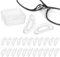24 Pairs Adhesive Eye Glasses Nose Pads,D Shape Stick on Anti-Slip Soft Silicone,lasses Nose Pads Silicone,for Eyeglasses and Sunglasses Silicone Nose Pad for Glasses