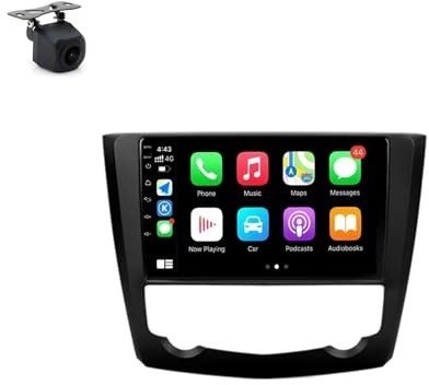 Android 13 2 DIN Radio 9 Pollice Schermo touch per auto per Renault Kadjar 2015-2017 con Telecamera Posteriore/Wireless Carplay/BT/FM/navigazione GPS Controllo al volante(2+64G)