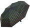 Taschenschirm stabil mit Automatik schwarz Bedruckt - Rainbow dots