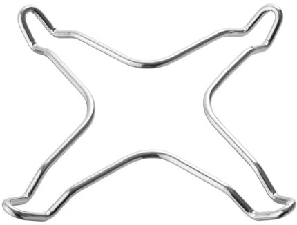HENDI Soporte reductor para cocina de gas, rejilla reductora, adaptador, para colocar recipientes más pequeños como sartenes, ollas y cafeteras en soportes más grandes, 255x255x(h)25 mm,acero cromado