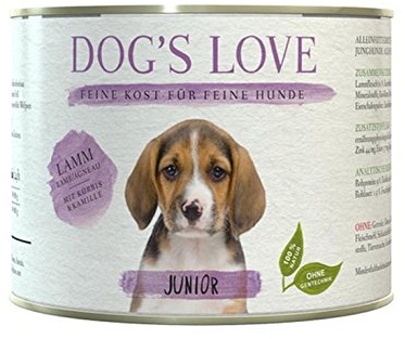 Dog's Love Premium Hundefutter Nassfutter Lamm mit Kürbis & Kamille (6 x 200g)