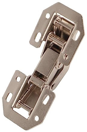 10 pièces charnières de porte, charnières d'angle pliées charnières à recouvrement complet charnières d'angle de garde-robe