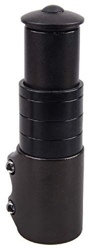 Azarxis Fahrrad Höhen-Adapter, Aluminium Gabelschaftverlängerung, Vorbauten Lenkererhöhung, Mountainbike Ahead Vorbau (123mm - Schwarz)