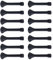 Door Spring Stopper Pack of 14,Door Stoppers for Doors Black Skirting Board Spring Door Spring Stop Not Easy to Deform Door Stoppers