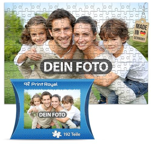 Foto-Puzzle 24-1000 Teile/inkl. Verpackung/mit eigenem Bild Bedrucken Lassen - 192 Teile - Kartonverpackung