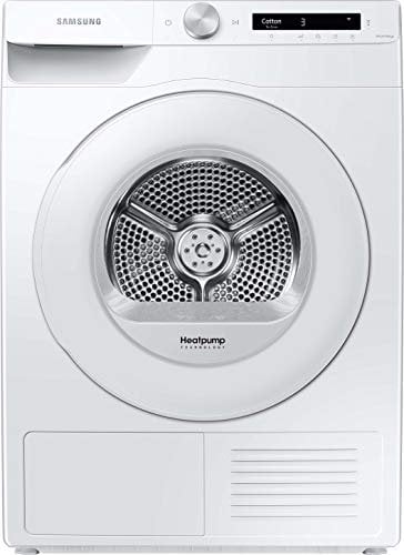 Samsung Secador de bomba de calor DV80T5220TW/S2, 8 kg, control simple con WiFi y enlace automático de ciclo, motor digital inversor, protección antiarrugas y filtro 2 en 1, color blanco