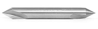 YONICO Solid Carbide V Groove Router Bit 60 Degree Double Ended 1/4-Inch Shank 14107q