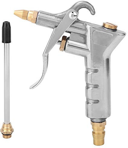Tissting Pistolet de Soufflage à Air Comprimé, Puissant Outil de Nettoyage Haute Pression avec Buse d'Extension en Alliage d'Aluminium, pour Nettoyage de Voiture et Meubles
