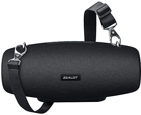 ZEALOT Bluetooth Lautsprecher,Tragbarer Bluetooth Box,60W,BassUp Technologie,Stereo Laut,EQ,IPX5 Wasserdicht,14,400 mAh,Draussen Lautsprecher mit TF-Karten/USB/AUX