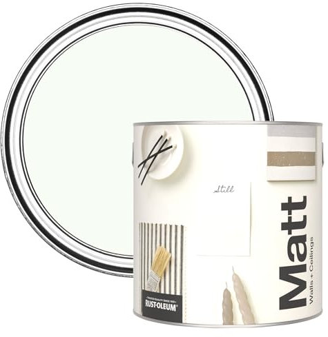 Rust-Oleum Colours Matt Emulsion Wall and Ceiling Paint - Still 2.5L