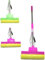PEBBLE HUG Rinse Squeeze Stainless Steel Cleaning Mop for Home, Kitchen, and Bathroom - Multi-colour, Yellow Cleaning Sponge Mop, Assorted Colours, For Home, Kitchen, Bathroom