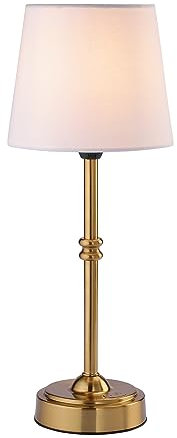 O’Bright Seraph - Cordless LED Table Lamp with Dimmer, Built-in Rechargeable Battery, 3-Level Brightness, Patio Table Lamp, Bedside Night Lamp, Ambient Light for Restaurant, Antique Brass